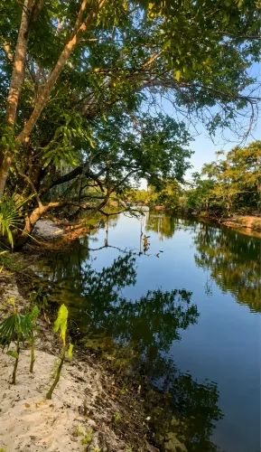 Sítio com banho comunitário 