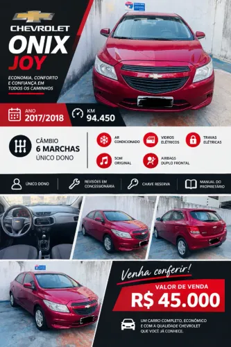 Chevrolet Onix JOY Hatch 1.0 8V Flex Mec. 4P 2018