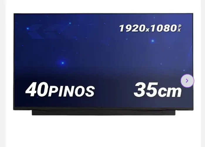 Tela 15.6" LED Slim IPS para Notebook Part Number NE156FHM-NX2 - NOVA