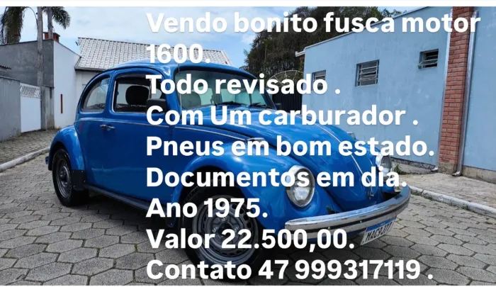 Volkswagen Fusca Fusca (gasolina) 1975