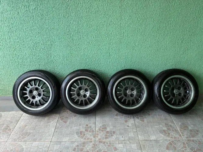 Rodas 4x100 Aranha 14 + Pneus 165/60/r14 (NOVOS)