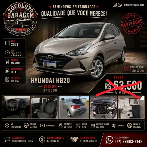 Hyundai HB20 Vision 1.0 Flex 12V MEC 2020