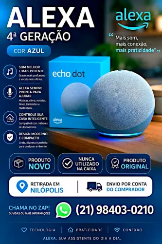 PROMOÇÃO ALEXA AMAZON 4ª GERAÇÃO - AZUL