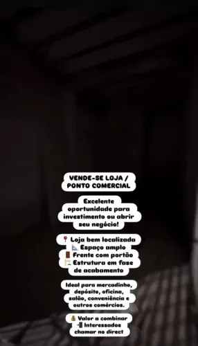 Vende-se loja no conjunto beira mar