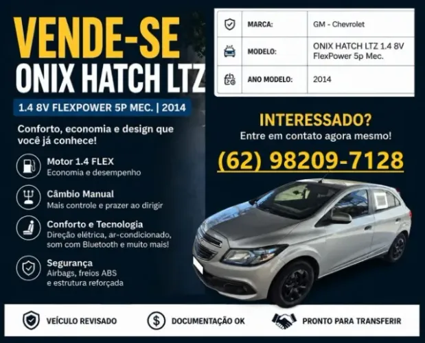 Chevrolet Onix Hatch LTZ 1.4 8V Flex Power Mec. 4P 2014