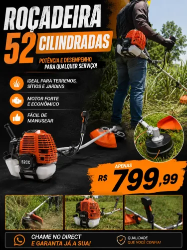 Roçadeira 52 cilindradas 
