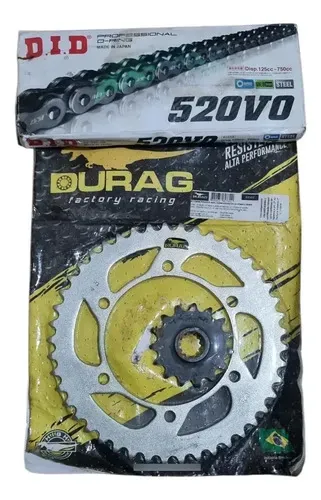Kit Relação Durag Did V0 Xt660 Xt660r Tenere 2005 A 2017 Prateado