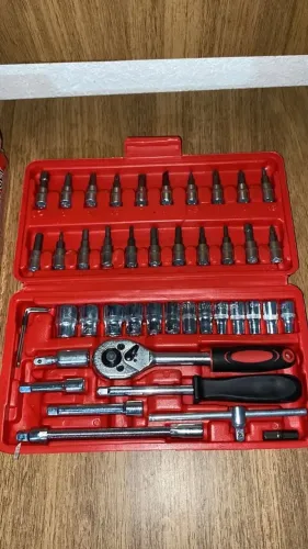 KIT DE FERRAMENTAS 46 PEÇAS COM MALETA