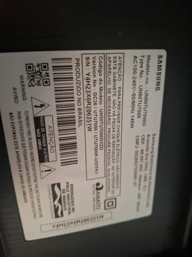 Tv samsung samrt 50 pol para retirada de peças