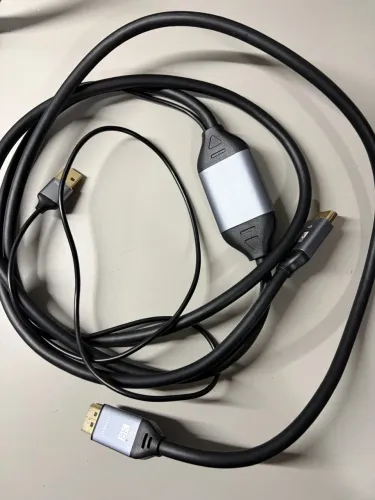 Cabo Adaptador Conversor Ativo HDMI Para DisplayPort 8K 4K Alimentacao USB?