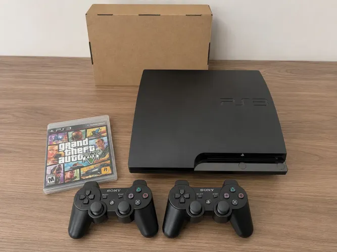 PS3 SLIM 500GB SEMI NOVO