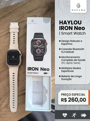 Smartwatch Haylou Iron Neo Lançamento Robusto (Original e Lacrado)