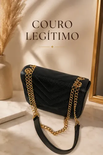 Bolsa pequena Couro legítimo