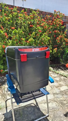 Baú XCELL 100 Litros + Suporte completo para CG 160