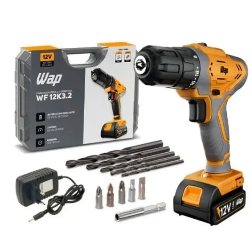 Furadeira e Parafusadeira Wap WF 12K3.2 a Bateria 12V