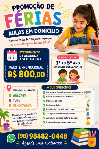 Aula em domicílio!