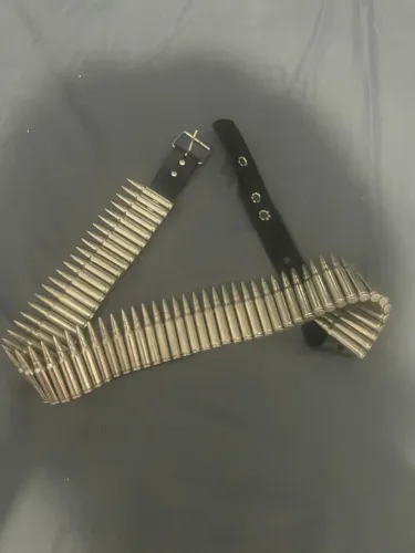 Cinto bala de fuzil punk rock/thrash metal/Black metal