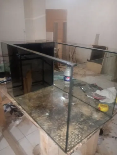 Aquário com sump lateral 80x45x45