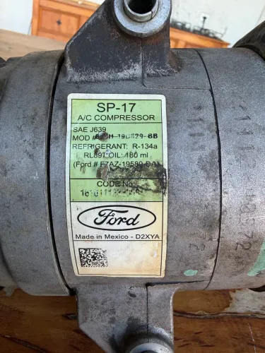 Compressor do Ar-condicionado do Ford Fusion V6 Ano 2012 Original
