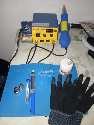Estação de solda e retrabalho + kit