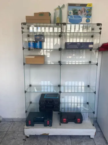 Estante de vidro para comercio
