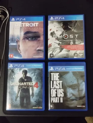JOGOS PS4 | THE LAST OF US 2 | DETROIT BECOME HUMAN | GHOST OF THE TSUSHIMA | UNCHARTED 4