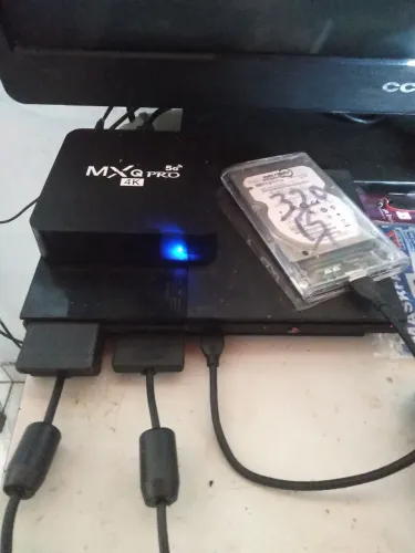 Playstation 2 Slim+4 controles, só pegar e jogar ? funcionando perfeitamente!