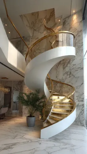 escadas helicoidal alto padrão 