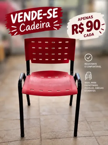 Cadeira Escritório/ Evento/ Igreja (valor negociável para mais unidades)