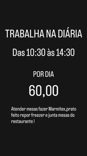 Vaga de emprego atendente !
