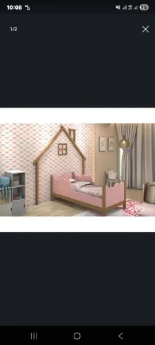Cama juvenil Cristal Rosé, nunca usada embalada.