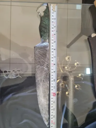 Faça aço damasco pluma