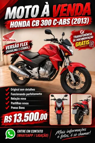 Honda CB 300 flex ABS - transferência grátis 
