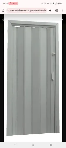 Porta sanfonada 2,10 x 0,70