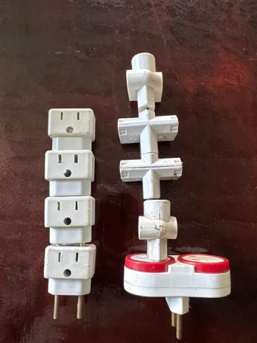 Kit 10 Adaptador de Tomada 3 PINOS de 10A e 20A