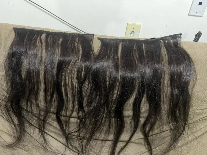 Cabelo humano 50/55 cm ondulado, no ponto método americano