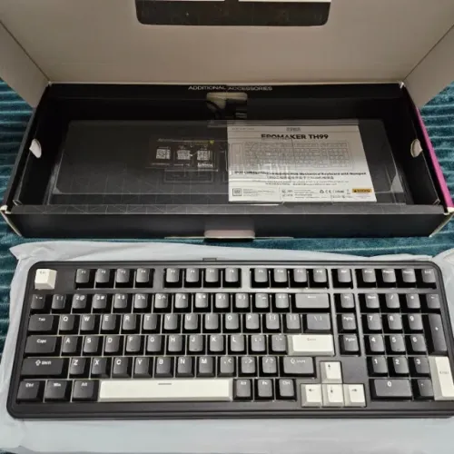 Teclado Mecânico EPOMAKER TH99 Plus, USB-C/Wireless 2.4 GHz/Bluetooth, 8000 mAh