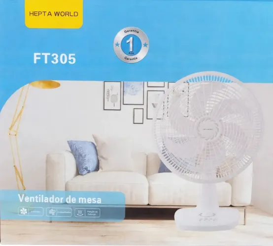 Ventilador de mesa 40 cm grande,. Novo lacrado de fábrica