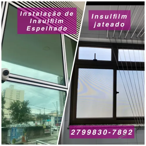 Insulfilm para janelas e vidros blackout e adesivos