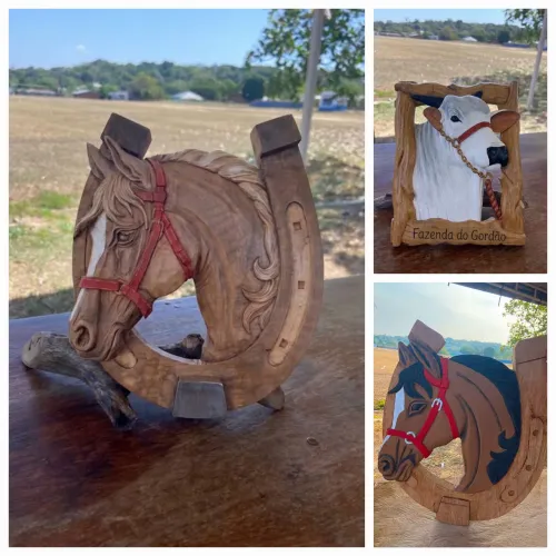 CAVALO E BOI NA FERRADURA