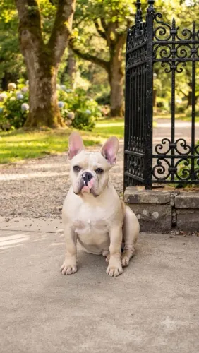 Filhote de Bulldog francês creme exótico machinho 
