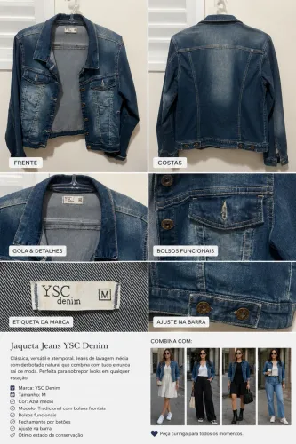 Jaqueta Jeans YSC Denim