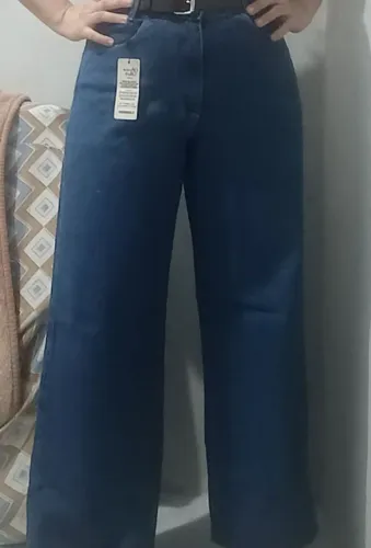 Calça wide leg