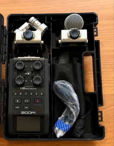 Gravador Zoom H6 Profissional Completo com Estojo