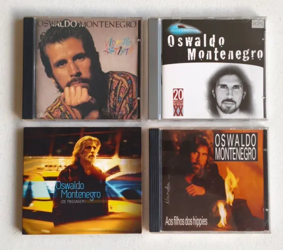 4 CDs Originais Oswaldo Montenegro - MPB (Raros / Ótimo Estado)