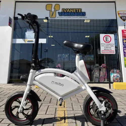 Bicicleta Elétrica Mibo Com Rodas De 12 36v 250w - Branco