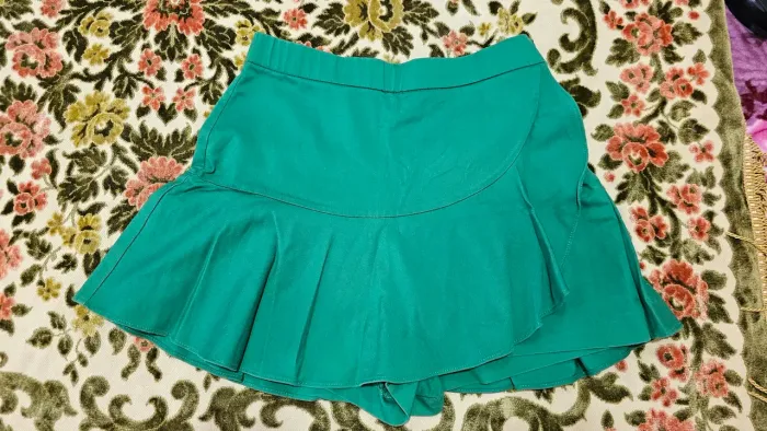 Saia P verde esmeralda zara
