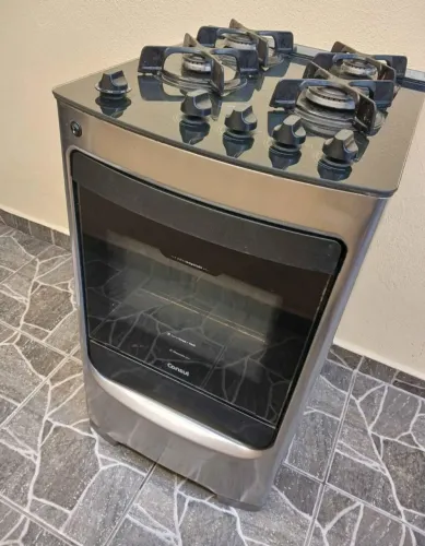 Fogão inox 4 bocas consul