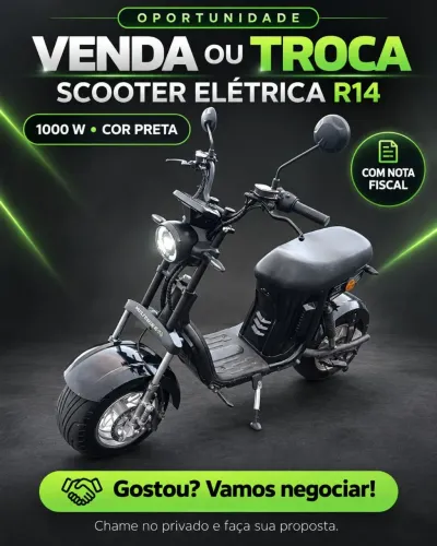 Vendo ou troco scooter elétrica de 1000W