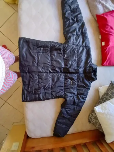 Jaqueta puffer masculina preta